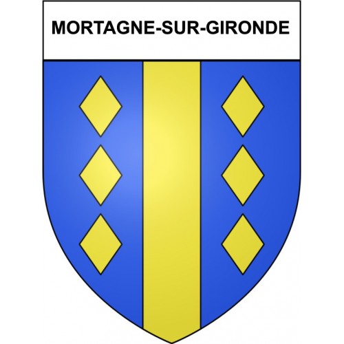 Mortagne-sur-Gironde 17 ville Stickers blason autocollant adhésif
