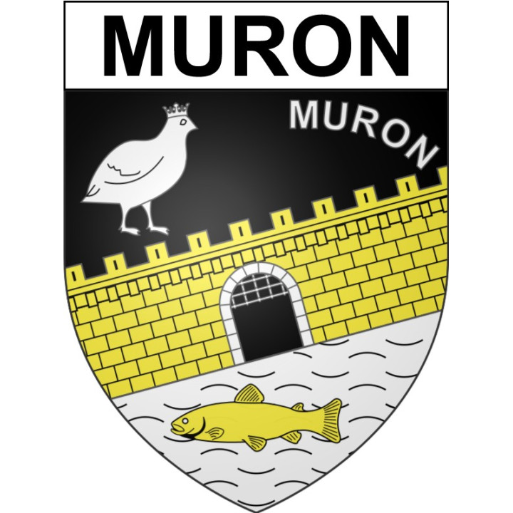 Muron 17 ville Stickers blason autocollant adhésif