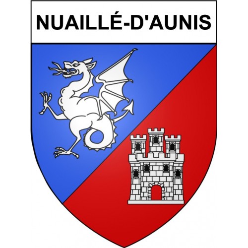Nuaillé-d'Aunis 17 ville Stickers blason autocollant adhésif