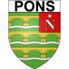 Omps Sticker wappen, gelsenkirchen, augsburg, klebender aufkleber
