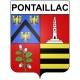 Pontaillac 17 ville Stickers blason autocollant adhésif