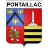 Pontaillac 17 ville Stickers blason autocollant adhésif