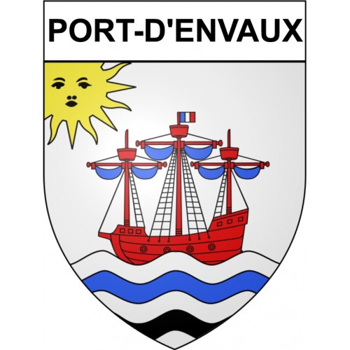 Port-d'Envaux 17 ville Stickers blason autocollant adhésif