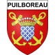 Puilboreau 17 ville Stickers blason autocollant adhésif
