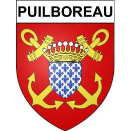 Puilboreau 17 ville Stickers blason autocollant adhésif