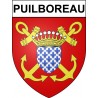 Puilboreau 17 ville Stickers blason autocollant adhésif