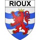 Rioux 17 ville Stickers blason autocollant adhésif