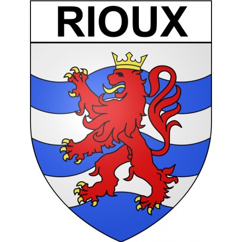 Rioux 17 ville Stickers blason autocollant adhésif