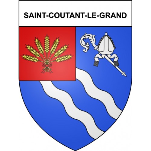 Saint-Coutant-le-Grand 17 ville Stickers blason autocollant adhésif