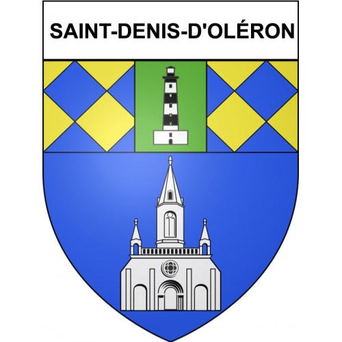 Saint-Denis-d'Oléron 17 ville Stickers blason autocollant adhésif