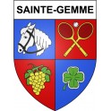 Sainte-Gemme 17 ville Stickers blason autocollant adhésif