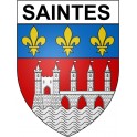 Pegatinas escudo de armas de Saintes adhesivo de la etiqueta engomada