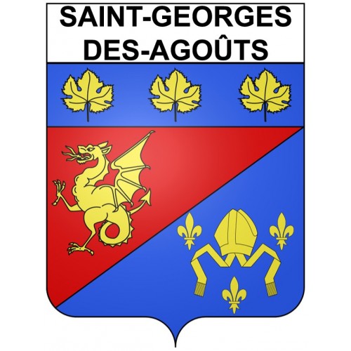 Saint-Georges-des-Agoûts 17 ville Stickers blason autocollant adhésif
