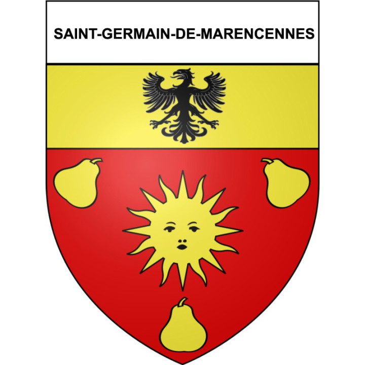 Saint-Germain-de-Marencennes 17 ville Stickers blason autocollant adhésif