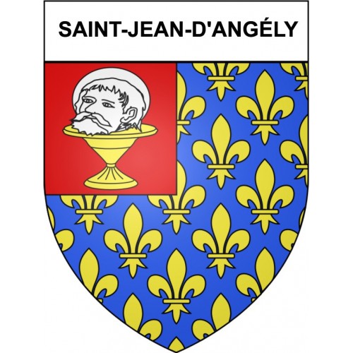 Saint-Jean-d'Angély 17 ville Stickers blason autocollant adhésif