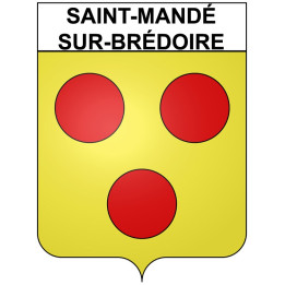 Saint-Mandé-sur-Brédoire 17 ville Stickers blason autocollant adhésif