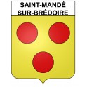 Saint-Mandé-sur-Brédoire 17 ville Stickers blason autocollant adhésif