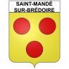 Saint-Mandé-sur-Brédoire 17 ville Stickers blason autocollant adhésif