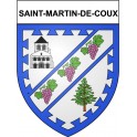 Saint-Martin-de-Coux 17 ville Stickers blason autocollant adhésif