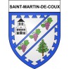 Saint-Martin-de-Coux 17 ville Stickers blason autocollant adhésif