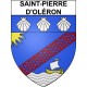 Pegatinas escudo de armas de Saint-Pierre-d'Oléron adhesivo de la etiqueta engomada