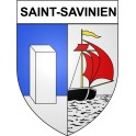 Saint-Savinien 17 ville Stickers blason autocollant adhésif