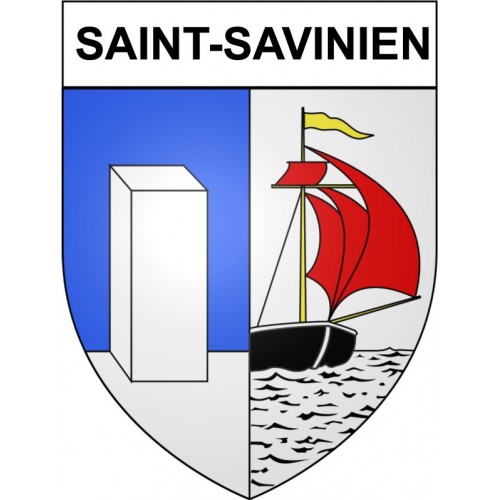 Saint-Savinien 17 ville Stickers blason autocollant adhésif