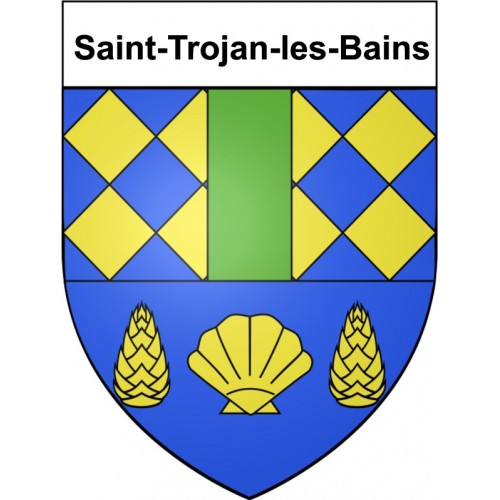 Saint-Trojan-les-Bains 17 ville Stickers blason autocollant adhésif