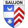 Saujon 17 ville Stickers blason autocollant adhésif