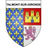 Talmont-sur-Gironde 17 ville Stickers blason autocollant adhésif