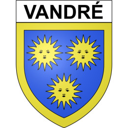 Vandré 17 ville Stickers blason autocollant adhésif