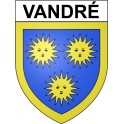 Vandré 17 ville Stickers blason autocollant adhésif