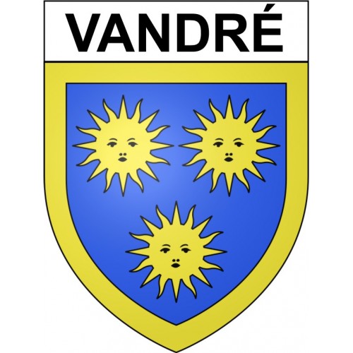 Vandré 17 ville Stickers blason autocollant adhésif