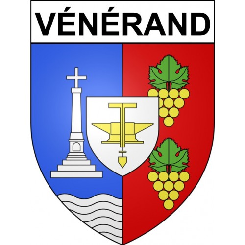 Vénérand 17 ville Stickers blason autocollant adhésif
