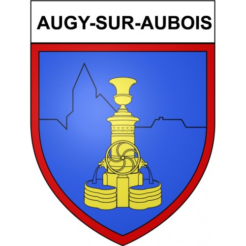 Augy-sur-Aubois 18 ville Stickers blason autocollant adhésif
