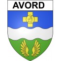 Avord 18 ville Stickers blason autocollant adhésif