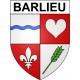 Barlieu 18 ville Stickers blason autocollant adhésif