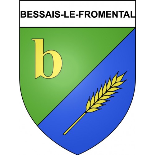 Adesivi stemma Bessais-le-Fromental adesivo