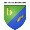 Bessais-le-Fromental Sticker wappen, gelsenkirchen, augsburg, klebender aufkleber