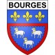 Bourges 18 ville Stickers blason autocollant adhésif
