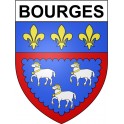 Bourges 18 ville Stickers blason autocollant adhésif