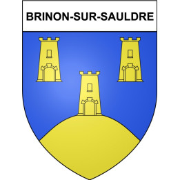 Brinon-sur-Sauldre 18 ville Stickers blason autocollant adhésif
