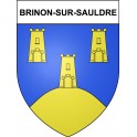 Brinon-sur-Sauldre 18 ville Stickers blason autocollant adhésif