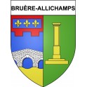 Bruère-Allichamps 18 ville Stickers blason autocollant adhésif