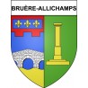 Bruère-Allichamps 18 ville Stickers blason autocollant adhésif