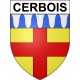 Cerbois 18 ville Stickers blason autocollant adhésif