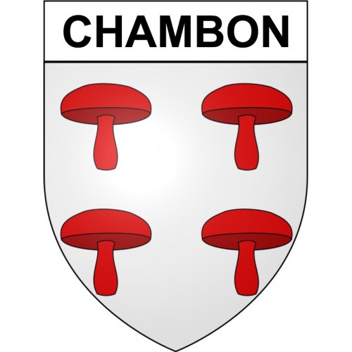 Chambon 18 ville Stickers blason autocollant adhésif