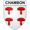 Chambon 18 ville Stickers blason autocollant adhésif
