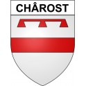 Chârost 18 ville Stickers blason autocollant adhésif