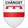Chârost 18 ville Stickers blason autocollant adhésif